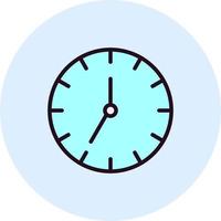 icono de vector de reloj de pared