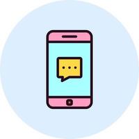 Phone Chat Vector Icon