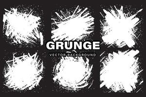 Set of overlay grunge vector background with dust and scratched textured effect.