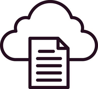 icono de vector de documento