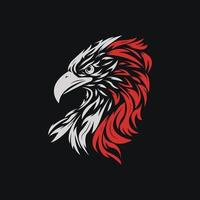 Design of eagle head logo vector illustration