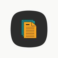 Document icon graphic design vector illustration