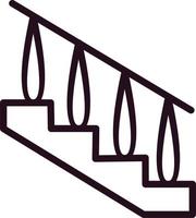 icono de vector de escaleras