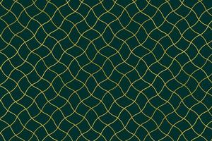 Pattern with geometric elements in greenish tones with golden stripes. abstract gradient background vector