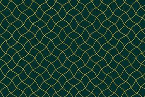 Pattern with geometric elements in greenish tones with golden stripes. abstract gradient background vector