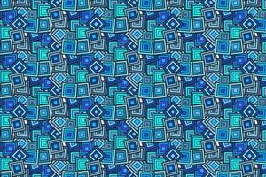 Pattern with geometric elements in blue tones abstract gradient background vector