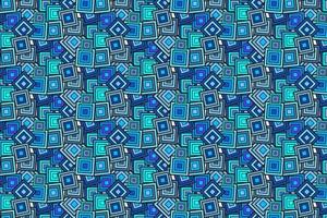 Pattern with geometric elements in blue tones abstract gradient background vector