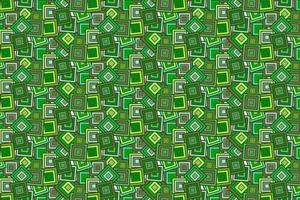 Pattern with geometric elements in green tones abstract gradient background vector