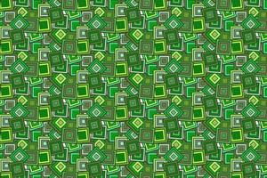 Pattern with geometric elements in green tones abstract gradient background vector