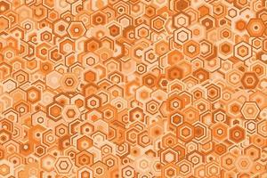 Pattern with geometric elements in orange tones. abstract gradient background vector