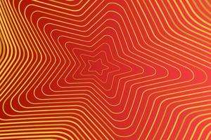 Pattern with geometric elements in red tones with golden stripes. abstract gradient background vector