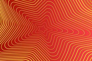 Pattern with geometric elements in red tones with golden stripes. abstract gradient background vector