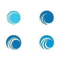 Water wave icon vector