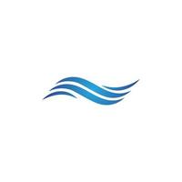 Water wave icon vector