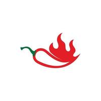 Red hot natural chili icon vector Illustration