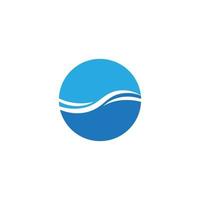 Water wave icon vector