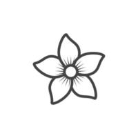 diseño de icono de vector de flor