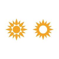 icono de ilustración de vector de sol