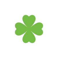 Green Clover Leaf Logo Template vector