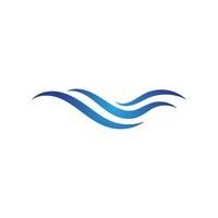 Water wave icon vector