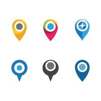 Location point Logo template vector