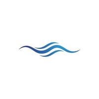 Water wave icon vector