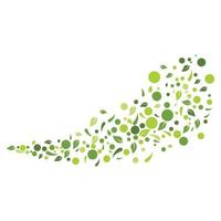 Logos of green Tree leaf ecology vector