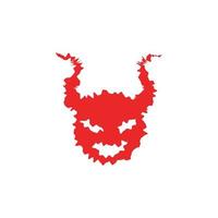 icono de vector de cuerno de diablo