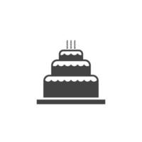 Cake sign icon vector illustration design template