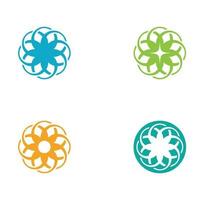 flower vector icon design