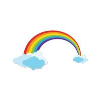 Rainbow template vector