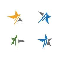 Star icon Template vector