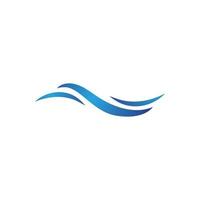 Water wave icon vector