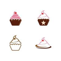 Cake sign icon vector illustration design template