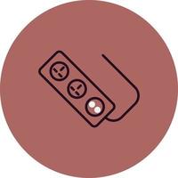 Power strip Vector Icon