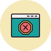 Ad Blocker Vector Icon