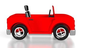 3D Red Toy Car on White Background - Great for Topics Like Driving, Transportation etc. video