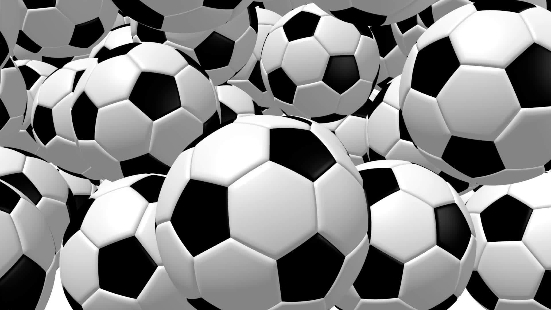 3D Falling Soccer, Football balls 19785824 Stock Video at Vecteezy