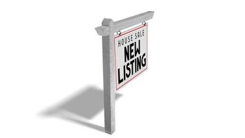 New Listing, House for Sale Board - Real Estate Offer Concept. video