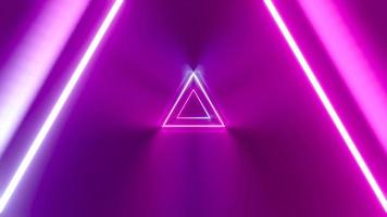 Abstract Tunnel, Neon Concept - Moving Triangles video