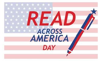 Read Across America Day concept. Template for background, banner, card, poster vector