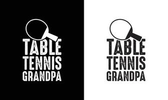 Ping Pong Table Tennis Quote T shirt design, typography vector