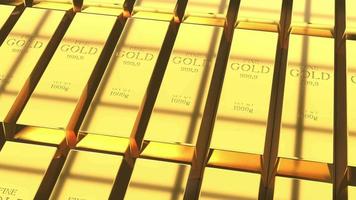 goud blokken - schat, rijkdom concept video