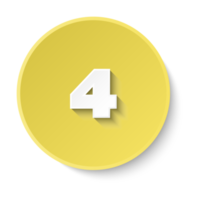 Bullet with number 4 png