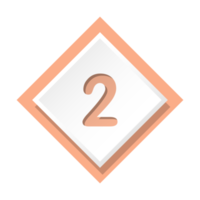 Bullet with number 2 png