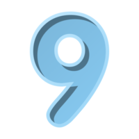 number with number 9 png