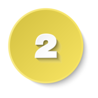 Bullet with number 2 png