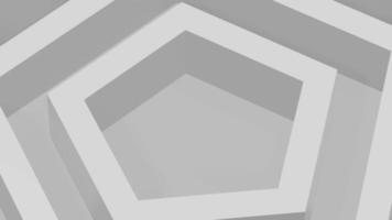 negro y blanco - escala de grises - fondo, modelo concepto - pentagonal forma video