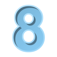 number with number 8 png