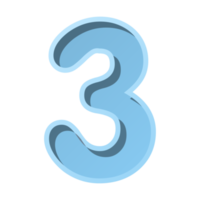 number with number 3 png